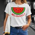 Meloncholy 面白い スイカ しゃれ フルーツ好き。 Tシャツ 彼女への贈り物