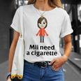 Mii Need A Cigarette Humour メンズ レディース Tシャツ 彼女への贈り物