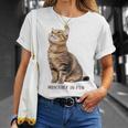 Mischief In Fur 猫写真 キジトラ 猫好き ネタ 猫しもべ 猫飼い 猫依存症 猫オーナー Tシャツ 彼女への贈り物