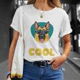 My Dog Thinks I'm Cool サングラス ジャーマンシェパード ドッグオーナー 長袖tシャツ Tシャツ 彼女への贈り物