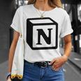 Notion アプリ All Notion Lovers Notion Aesthetic Notionユーザー Tシャツ 彼女への贈り物