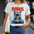 Paws Cat Lover ホラー映画 パロディ Tシャツ 彼女への贈り物