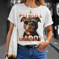 Pitbull Daddyピットブル・パパ・ヴァタータグ アメリカン・ピット・ブル・テリア・パパ 長袖tシャツ Tシャツ 彼女への贈り物