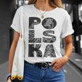 Polska Flag Eagle Polski Pride ポーランドヘリテージデザイン Tシャツ 彼女への贈り物