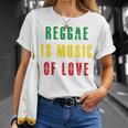 Reggae Is Music Of Love 長袖tシャツ Tシャツ 彼女への贈り物