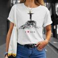 Rio De Janeiro リオデジャネイロのスカイライン イエスキリストの像 ブラジル 愛 Tシャツ 彼女への贈り物