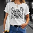 Samurái Máscara De Hannya Oni Japón Anime Camiseta unisex Regalos para ella