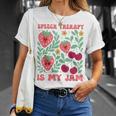 Speech Therapy Is My Jam Boho Floral Speech Pathology Slp T-Shirt Gifts for Her