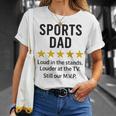 Sports Dad Loud In Thetands MVP 引用 Tシャツ 彼女への贈り物