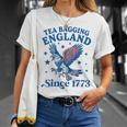 Tea Bagging England Since 1773 Patriotic Eagle 4Th Of July T-Shirt Gifts for Her
