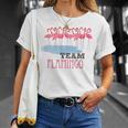 Team Flamingo キュート フラミンゴシャツ 素晴らしい夏用シャツ Tシャツ 彼女への贈り物
