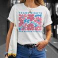 Trans Rights Are Human Rights Floral Lgbtq Pride Transgender T-Shirt Gifts for Her