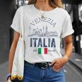 Venezia Italiaouvenirenecia Italia Bandera Recordatorio Hombres Es Camiseta unisex Regalos para ella