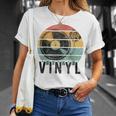 Vinyl Turntable Records Music Lp Djintageun レコードプレーヤー Tシャツ 彼女への贈り物