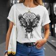 Walhalla Raven Odins ルーンズ ノルディック コンパス バイキング 長袖tシャツ Tシャツ 彼女への贈り物
