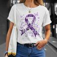 I Wear Purple For Myself Support Lupus Awareness Day Ribbon T-Shirt Gifts for Her