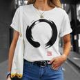 Zen Calligraphy Buddhist Enso Circle Tシャツ 彼女への贈り物