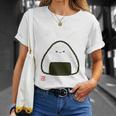 「パン-おにぎり」おもしろ 筆文字 服裏側 面白い文字入り 長袖tシャツ Tシャツ 彼女への贈り物