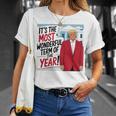 「今年一番素晴らしい言葉だ」トランプクリスマス 長袖tシャツ Tシャツ 彼女への贈り物