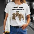 【Super Cute Toypoodles】トイプードル 実写 Tシャツ 彼女への贈り物