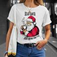 おもしろい親愛なるサンタさん、コーヒーを持ってきてクリスマスクリスマス Tシャツ 彼女への贈り物