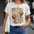 お互いの運転26年 ナッツ26周年 結婚26周年 Tシャツ 彼女への贈り物