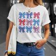 かわいい愛国的なボウスターデザイン7月4日シャツusaプライド Tシャツ 彼女への贈り物