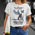 すべての天使に翼があるわけではない-マザーシンガプーラキャットママ Tシャツ 彼女への贈り物
