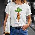 にんじん 人参 顔 イラスト かわいい おもしろ 簡単 シンプル ゆるい 野菜 Tシャツ 彼女への贈り物