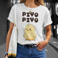 ひよこ 雛 鶏 鳥 Piyopiyo ピヨピヨ チキン 動物 ネタ おもしろ 面白い お笑い かわいい Tシャツ 彼女への贈り物