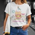 まるもふびより ハンバーガー Tシャツ 彼女への贈り物