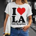 アイラブハートラロサンゼルスカリフォルニア Tシャツ 彼女への贈り物
