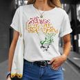 アフリカ地図 ヒョウ柄 アフリカラスタカラー Tシャツ 彼女への贈り物