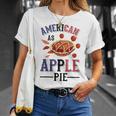 アメリカ国旗-アメリカン・アズ・アップルパイ Tシャツ 彼女への贈り物
