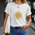 アルゼンチン国旗 アルゼンチン代表チームスタイル 5月の太陽 Tシャツ 彼女への贈り物