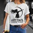 アルテミス 古代ギリシャの女神 Tシャツ 彼女への贈り物