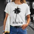 アロハ ハワイ ハワイアン ヤシの木 Tシャツ 彼女への贈り物