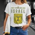 イスラエルシャツ サポート イスラエルスタンド イスラエル国旗付き Tシャツ 彼女への贈り物