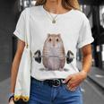 ウェイトリフティング 筋トレ バーベル やる気がないなら家に帰れ ジャンガリアンハムスター Tシャツ 彼女への贈り物