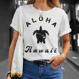 ウミガメ アロハ ハワイ Hi ハワイアンアイランド ホヌ ビンテージ クール Tシャツ 彼女への贈り物