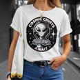 エイリアンピザオファー 宇宙の地殻が待っている 長袖tシャツ Tシャツ 彼女への贈り物