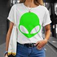 エイリアンヘッド グリーンフェイス ファニービリーブ Ufo ヒューマンコスチューム Edm 長袖tシャツ Tシャツ 彼女への贈り物