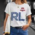 オランダ オランダ 人間の旗 文字 R And L Nederland Tシャツ 彼女への贈り物