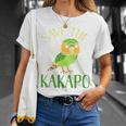 カカポ絶滅危惧保全啓発鳥を救え 長袖tシャツ Tシャツ 彼女への贈り物