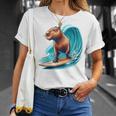 カッコイイ カピバラ サーファー サーフボード サーフィン メンズ レディース キッズ キャピー Tシャツ 彼女への贈り物