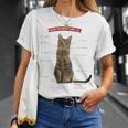 キジトラねこ、うずら 猫 キジトラ猫 鶉 かわいい Cat （ホワイト） Tシャツ 彼女への贈り物
