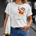 キッズ クレヨンしんちゃん 踊る！しんちゃんとシロ Tシャツ 彼女への贈り物