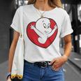 キャスパー・ザ・フレンドリー・ゴースト バレンタインデーのフロント&バック Tシャツ 彼女への贈り物