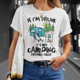 キャンプ 楽しい キャンピング 面白い キャンプファイヤー キャンピングカー 旅 Tシャツ 彼女への贈り物