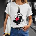 クレーンゲーム アーム Ufoキャッチャー 熊 ぬいぐるみ シルエット イラスト おもしろ Don't Catch Me Tシャツ 彼女への贈り物